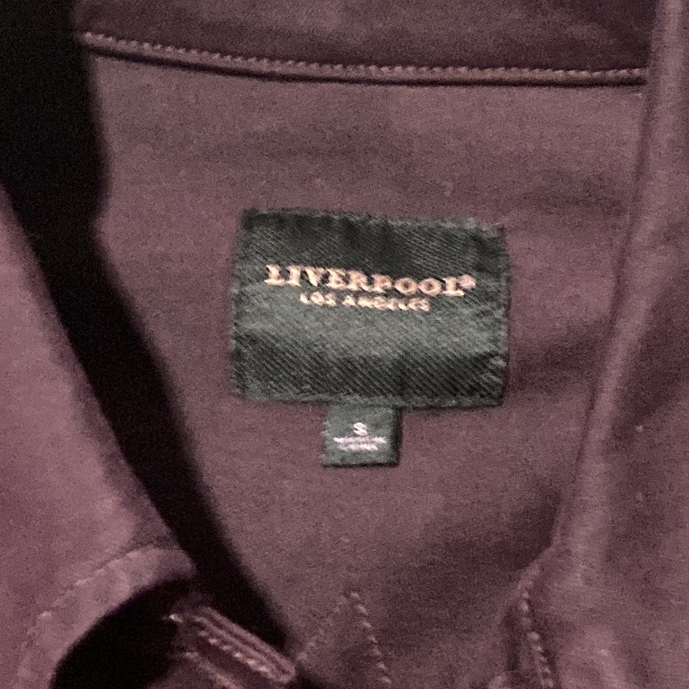 Liverpool Dark purple denim jacket S - Picture 6 of 11
